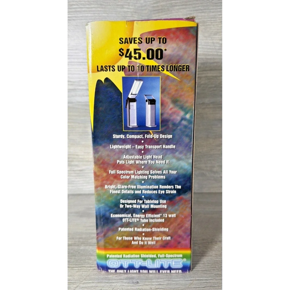 Ott Lite True Color Full-Spectrum Craft Lamp 120V Model OTL-13TCG Crafts Art